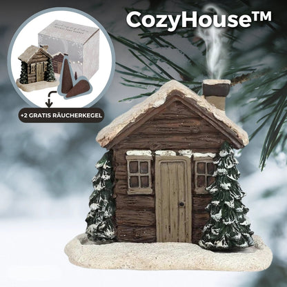 Log Cabin Incense Holder with 2 Free Cones – Last Day Discount