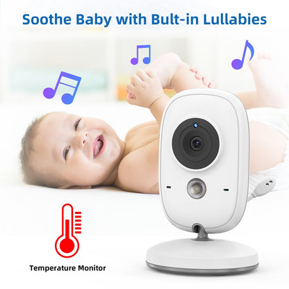 SmartNest Wireless Baby Monitor with LCD Screen and Two-Way Audio