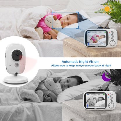 SmartNest Wireless Baby Monitor with LCD Screen and Two-Way Audio