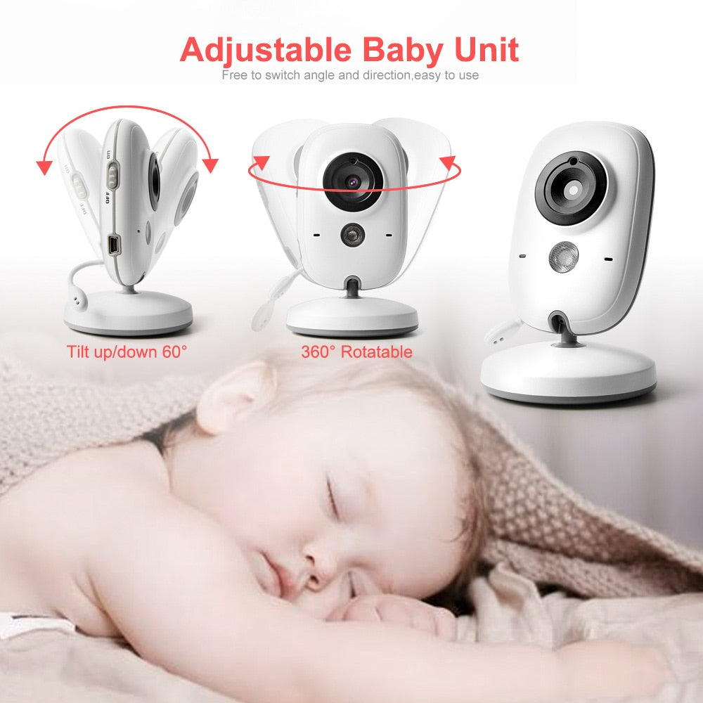 SmartNest Wireless Baby Monitor with LCD Screen and Two-Way Audio