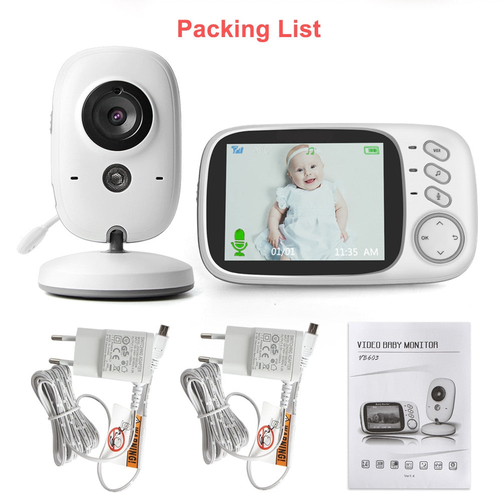 SmartNest Wireless Baby Monitor with LCD Screen and Two-Way Audio