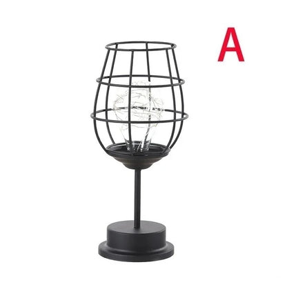 Retro Lamp with Hollow Vintage Design