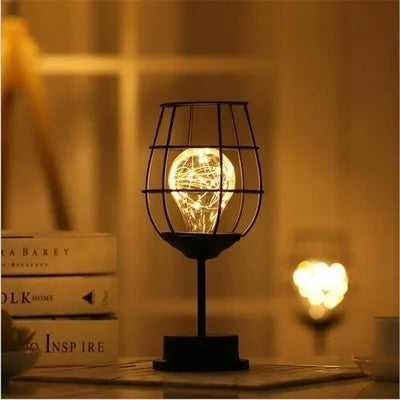 Retro Lamp with Hollow Vintage Design