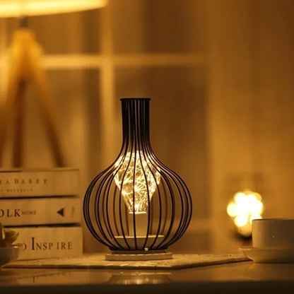 Retro Lamp with Hollow Vintage Design