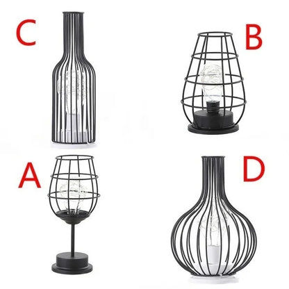 Retro Lamp with Hollow Vintage Design