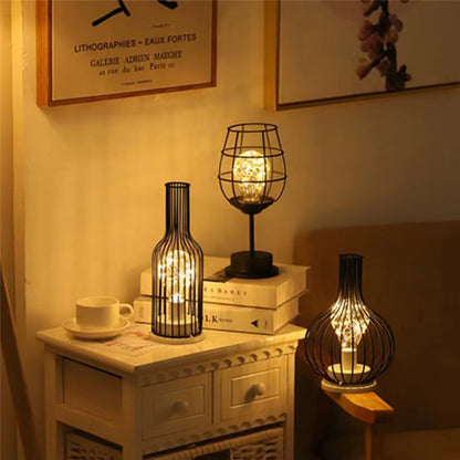 Set of 3 Wireless Lamps in Distinctive Designs