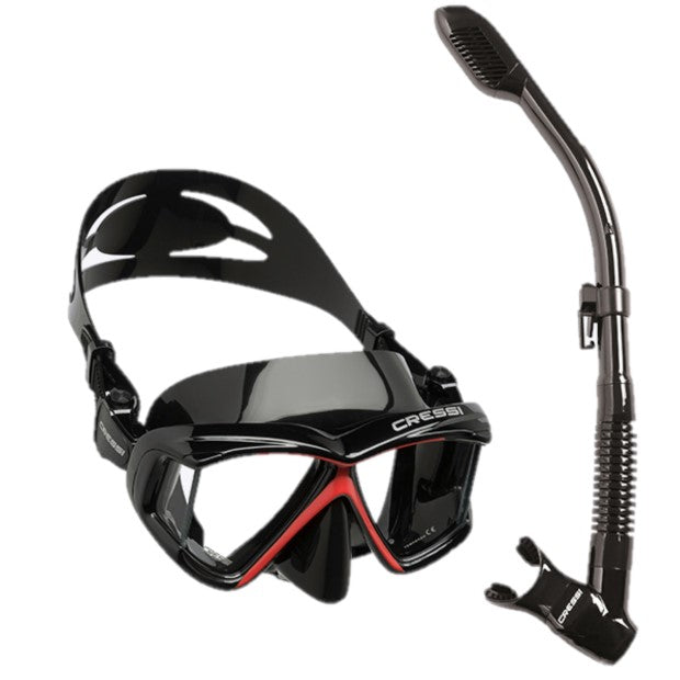 Dry Snorkel with Panoramic Scuba Diving Mask