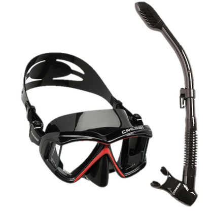 Dry Snorkel with Panoramic Scuba Diving Mask