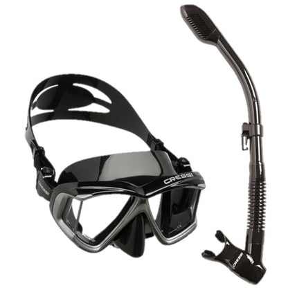Dry Snorkel with Panoramic Scuba Diving Mask