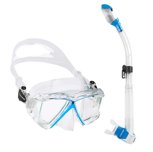 Dry Snorkel with Panoramic Scuba Diving Mask