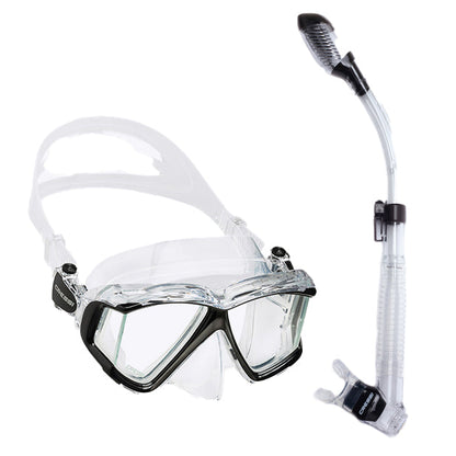 Dry Snorkel with Panoramic Scuba Diving Mask