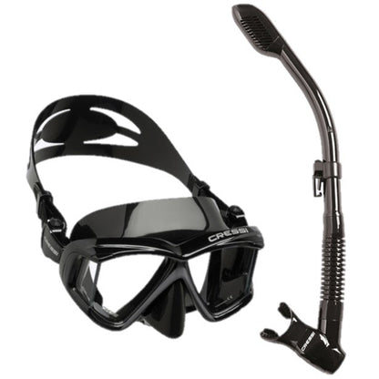 Dry Snorkel with Panoramic Scuba Diving Mask