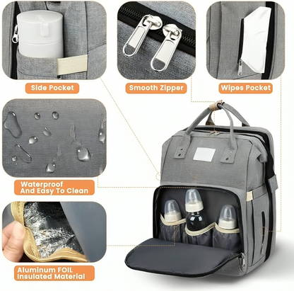 All-in-One Baby Travel Organizer and Portable Crib
