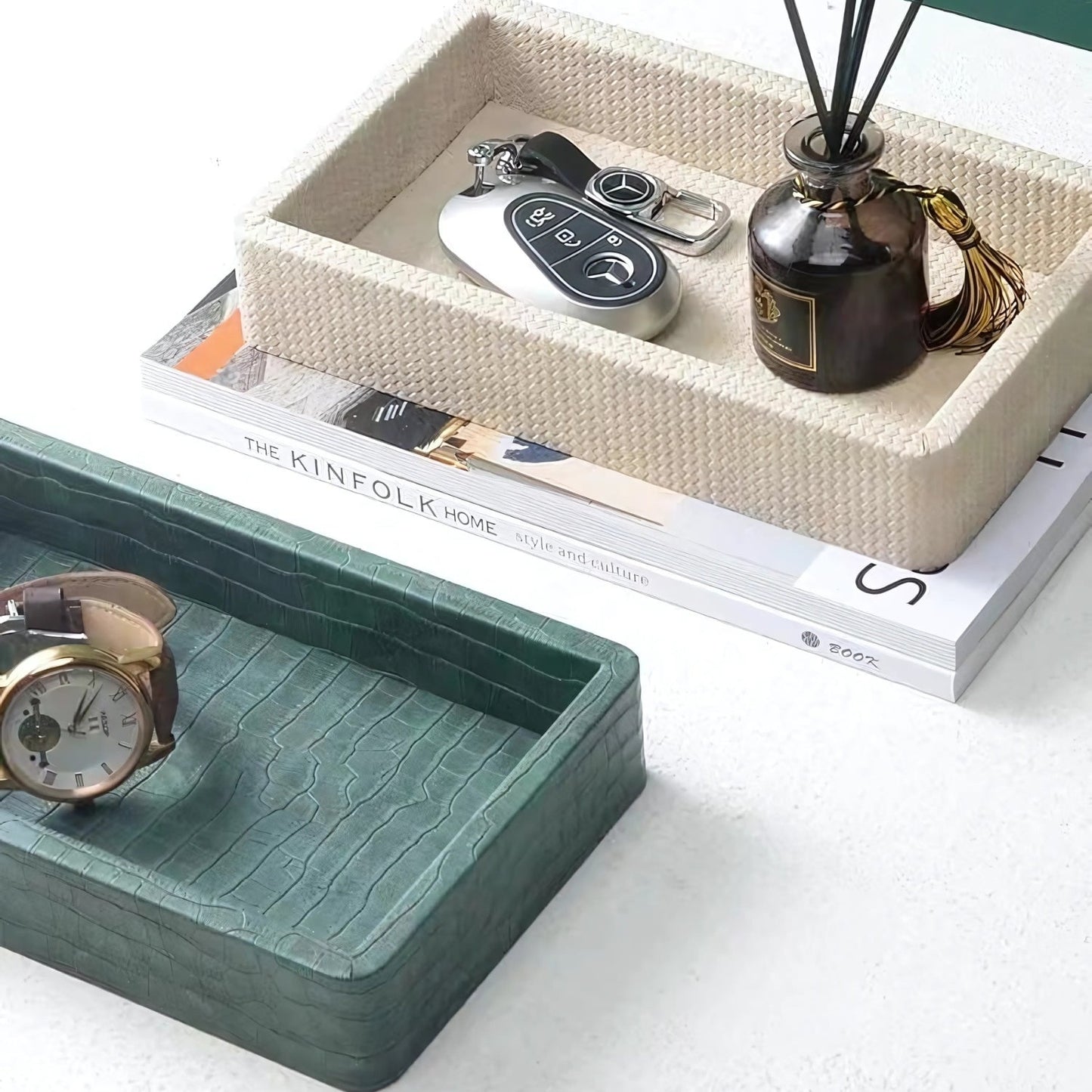 Elegant Wooden Organizer Tray for Everyday Essentials