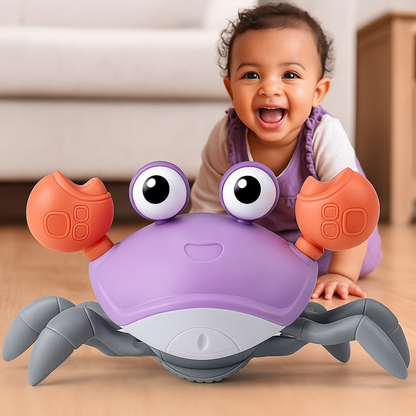 Musical Baby Crab Toy with Colorful Lights