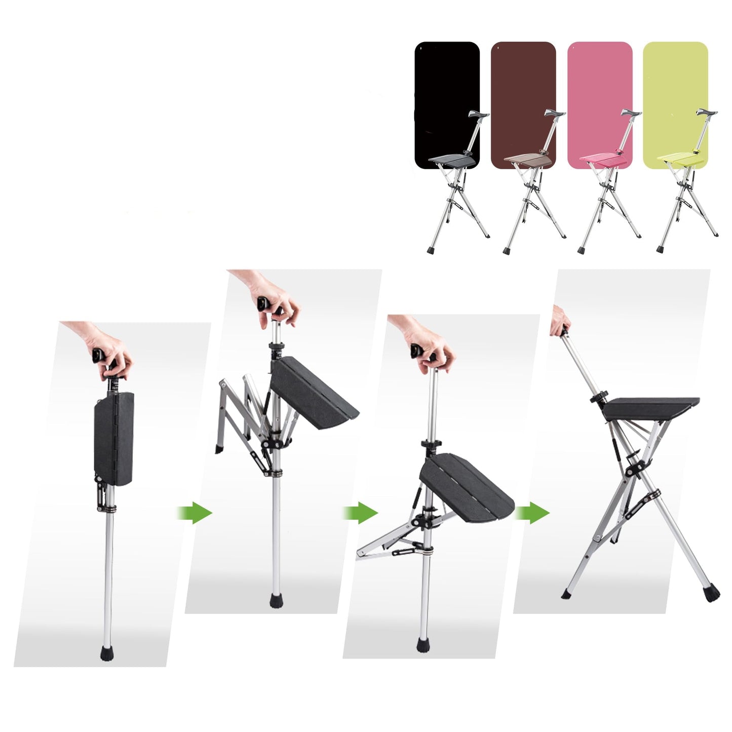 Portable Folding Stool for Crutches – Ergonomic Design for Comfort