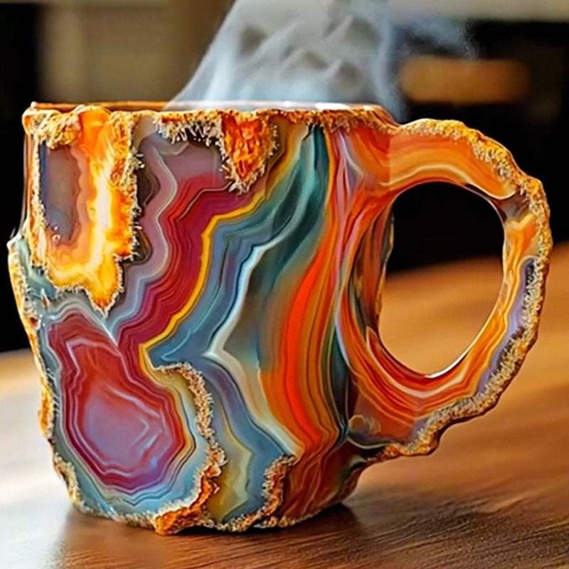 Nature's Elegance – Unique Mineral Crystal Mug