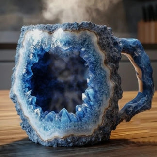 Nature's Elegance – Unique Mineral Crystal Mug