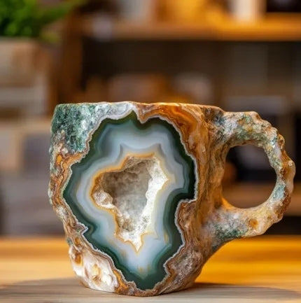 Nature's Elegance – Unique Mineral Crystal Mug