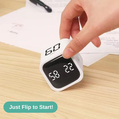 Gravity Sensing Timer Cube with LED Display and Smart Features