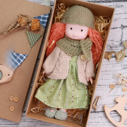 Play Accessories Included with Wooden Cuddle Doll