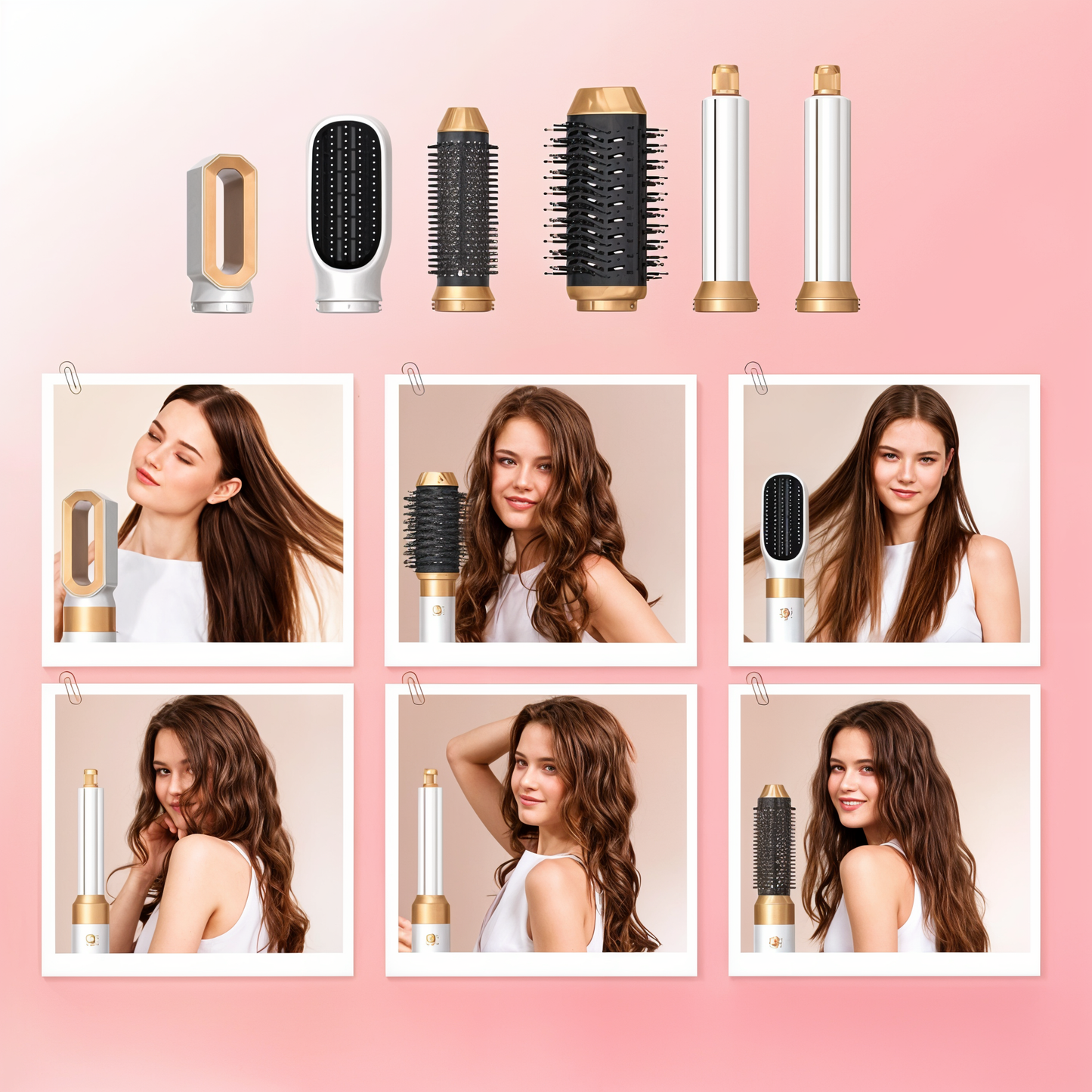 Ultimate 5-in-1 Hair Styling Tool with Attachments