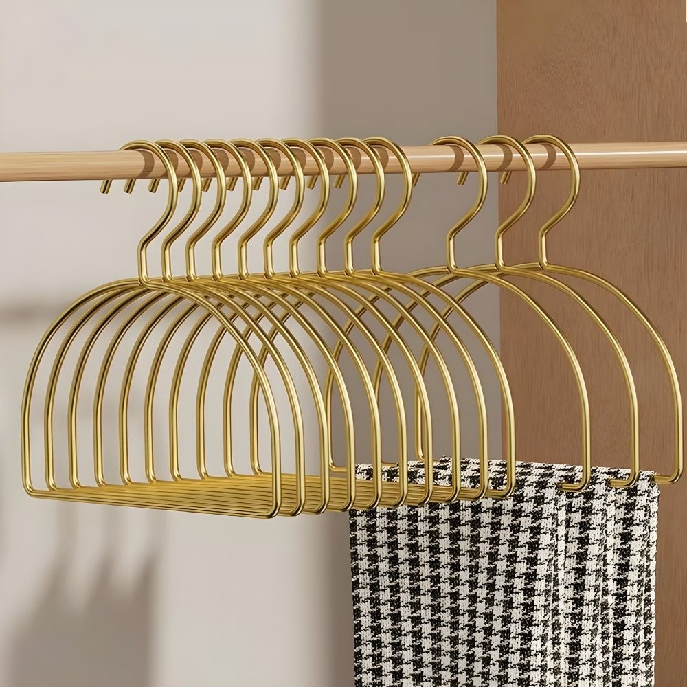 Elegant Curved Scarf Organizer | Set of 4 Space-Saving Hangers