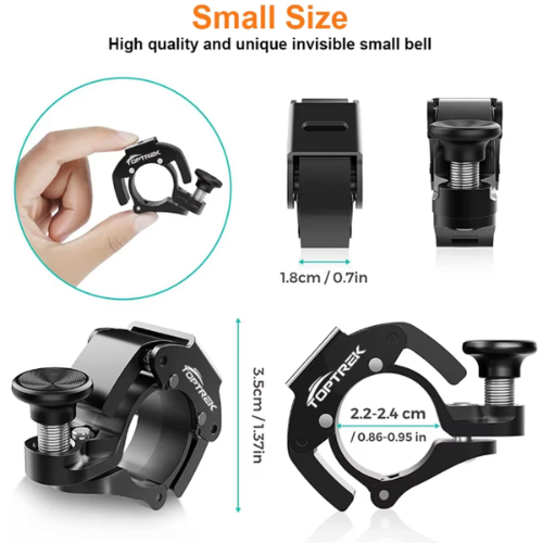 Lightweight Aluminum Bike Bell - 100 dB Sound