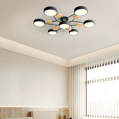 Contemporary LED Flush Mount Ceiling Fixture - Modern Bright Light