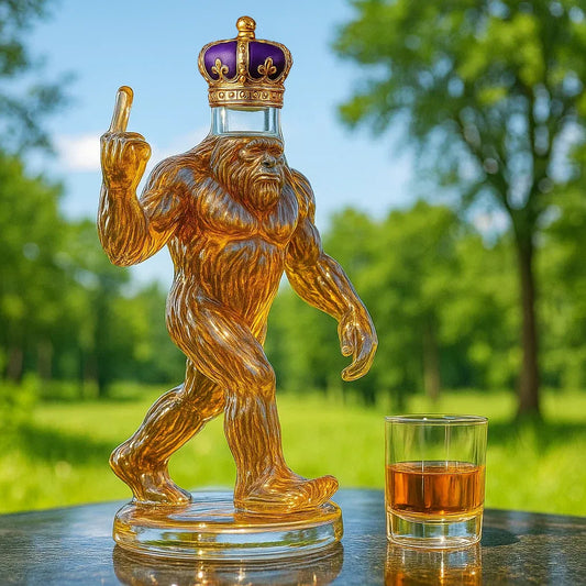 Funny Bigfoot Whiskey Bottle – Sasquatch Sips