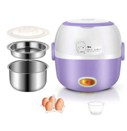 Electric Lunchbox Warmer - Compact Mini Rice Cooker