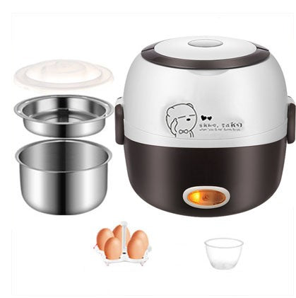 Electric Lunchbox Warmer - Compact Mini Rice Cooker