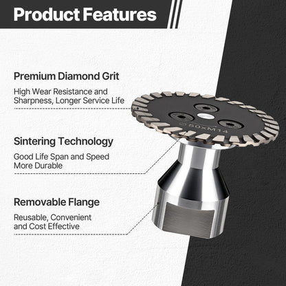 Precision Diamond Grinding Disc 90 mm with M14 Connection