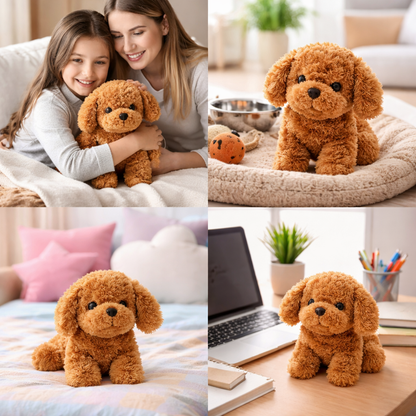 Plush Realistic Dog Toy for Puppies - Walking and Barking Interactive