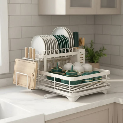 Foldable Dish Rack for Kitchen Organization