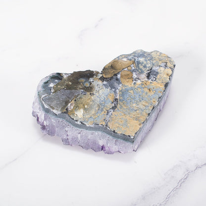 Heart-Shaped Amethyst Crystal Cluster