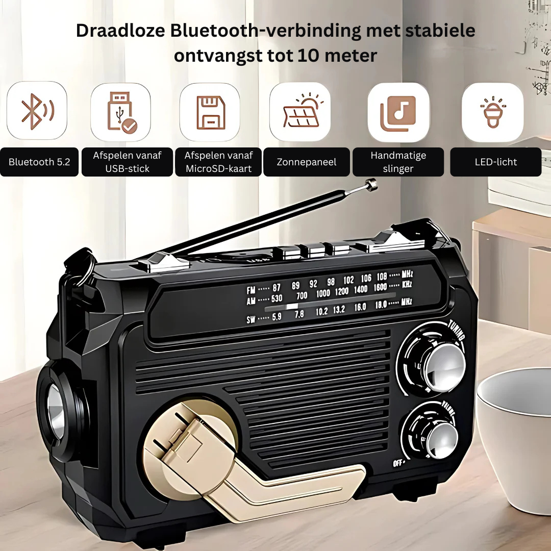 Portable Noodradio with Power Bank – Elegant Design – High-Fidelity Sound – Rechargeable