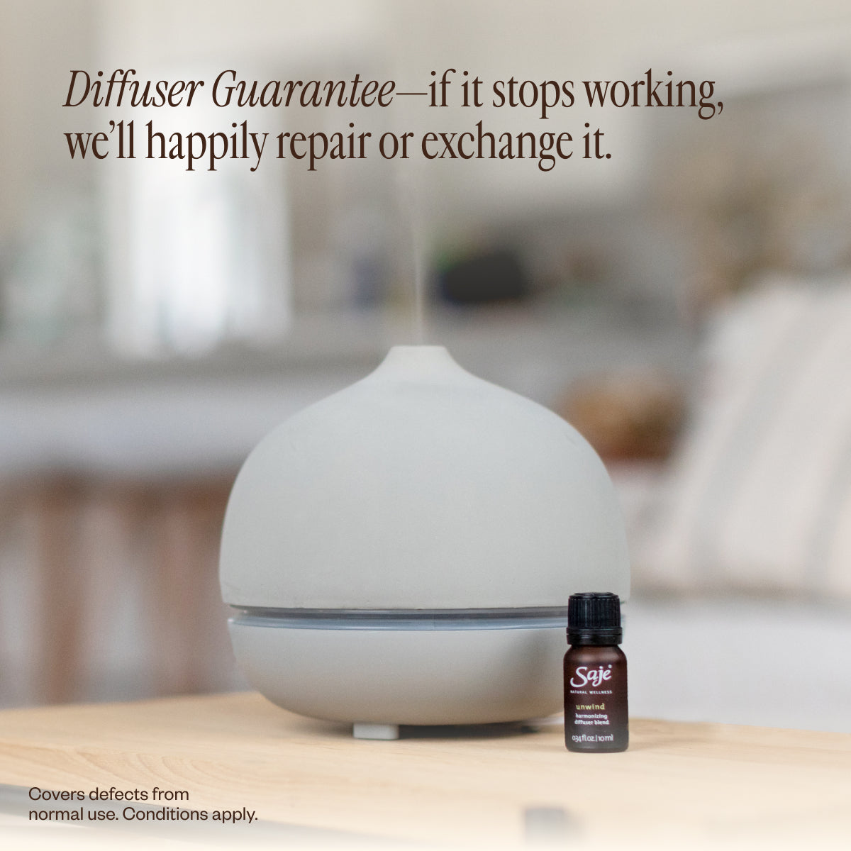 EcoMist Aromatherapy Diffuser | Silent Oil Diffuser
