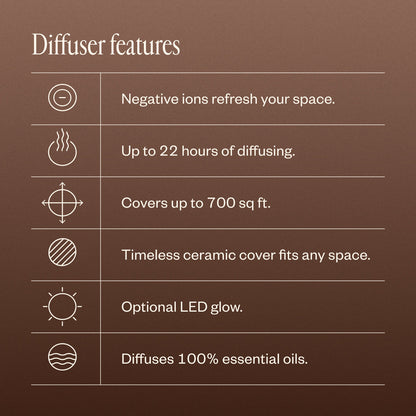EcoMist Aromatherapy Diffuser | Silent Oil Diffuser