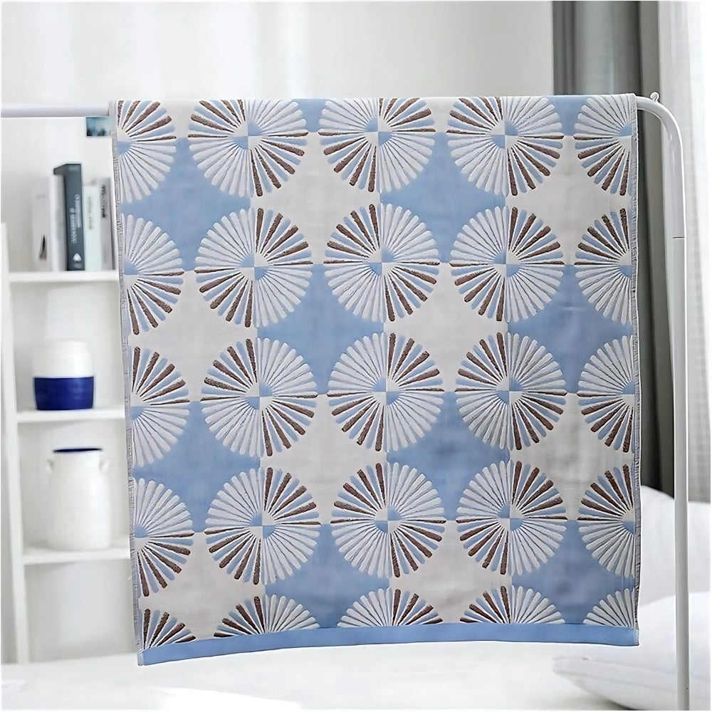 Floral Elegance Cotton Bath Towel for Luxurious Comfort