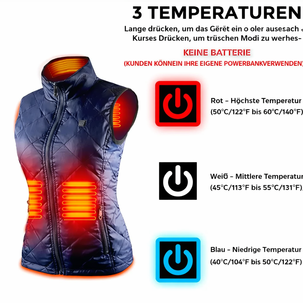 Women's WarmVest | USB Heated Jacket with Smart Temperature Control
