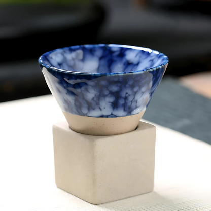 Japanese-Inspired Set of Artisanal Mugs for Coffee and Tea