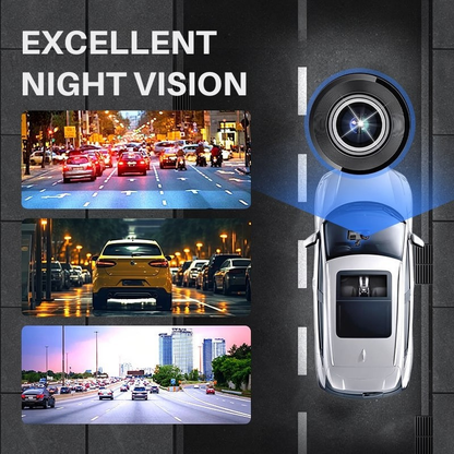 Triple View Dashcam | Front, Rear & Interior Recording