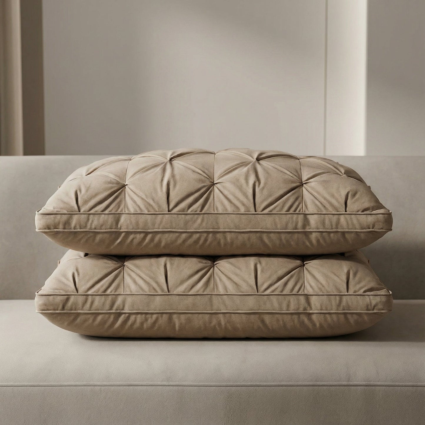 Luxurious Down Pillow | Soft Support for Restful Sleep | Breathable Cotton Cover