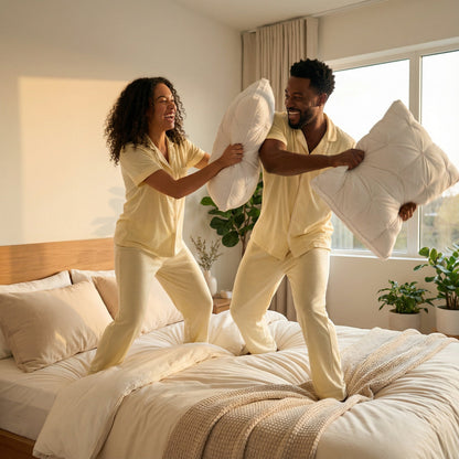 Luxurious Down Pillow | Soft Support for Restful Sleep | Breathable Cotton Cover