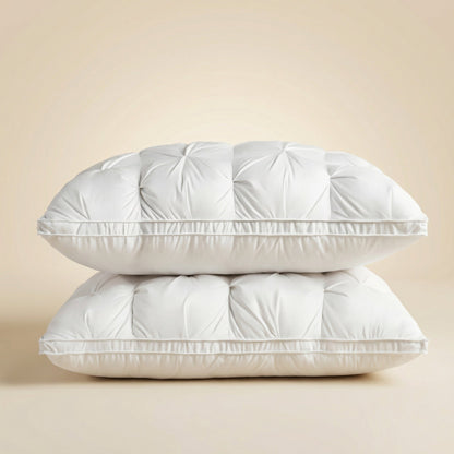 Luxurious Down Pillow | Soft Support for Restful Sleep | Breathable Cotton Cover