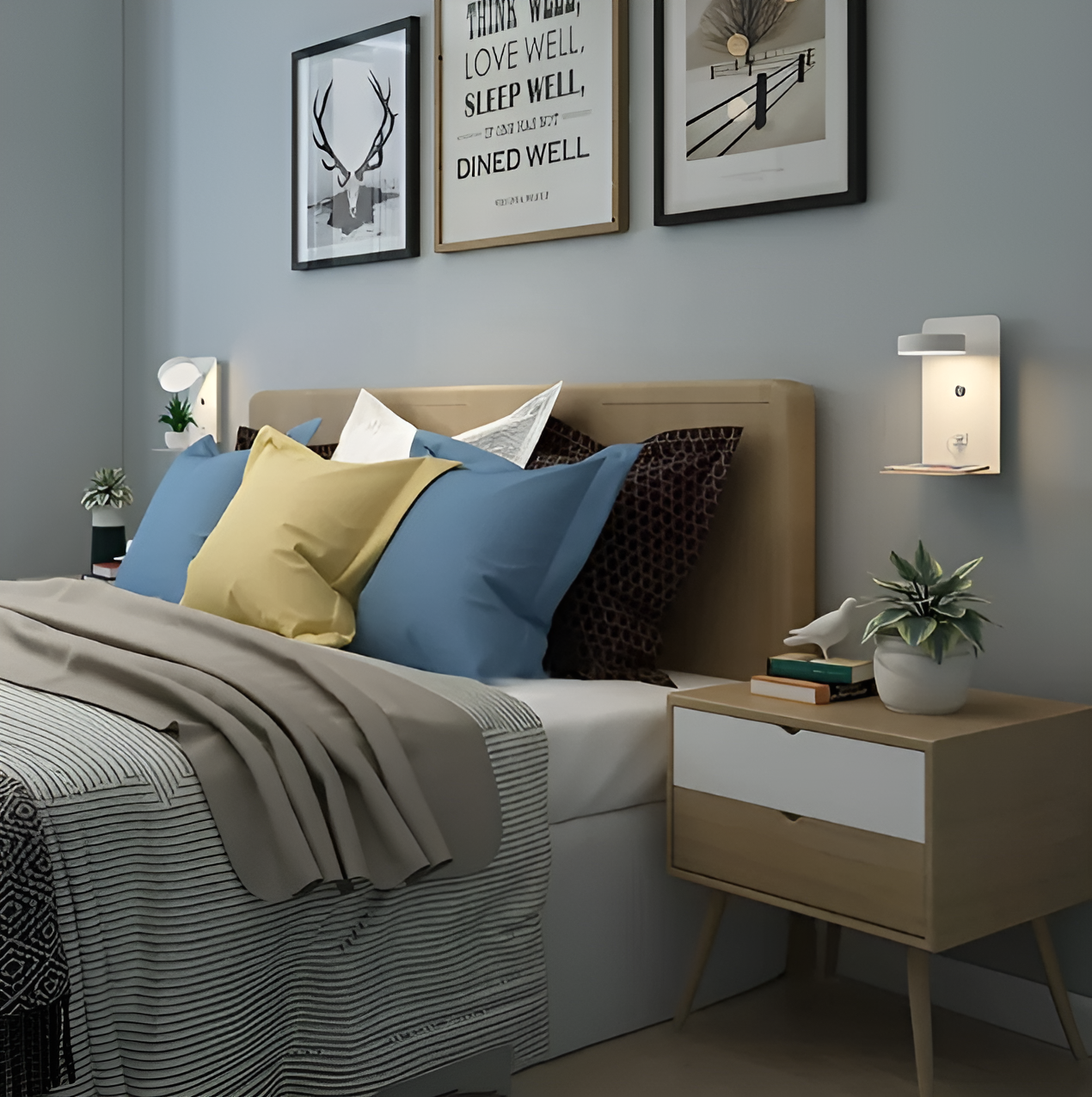 Minimalist USB Rechargeable Night Light by DazzleShelf