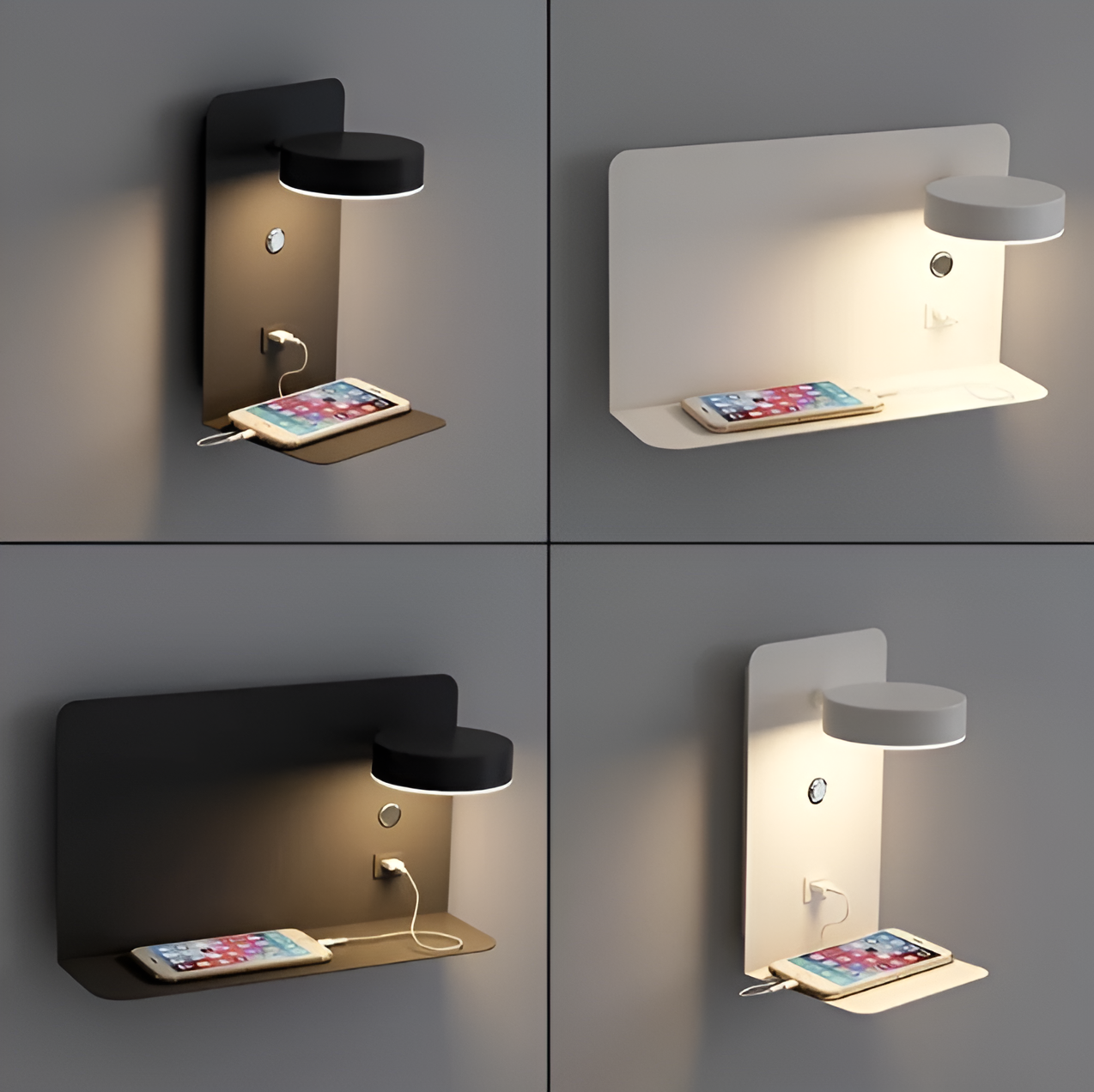 Minimalist USB Rechargeable Night Light by DazzleShelf