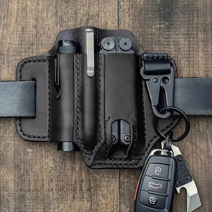 Leather Belt Sleeve for Tactical Field Use – Multifunctional Protection