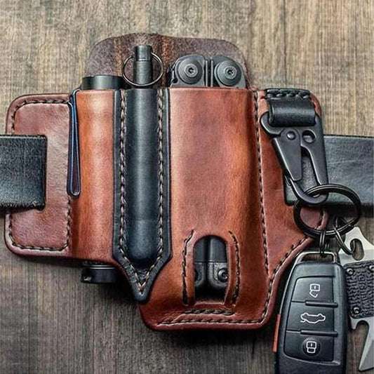 Leather Belt Sleeve for Tactical Field Use – Multifunctional Protection